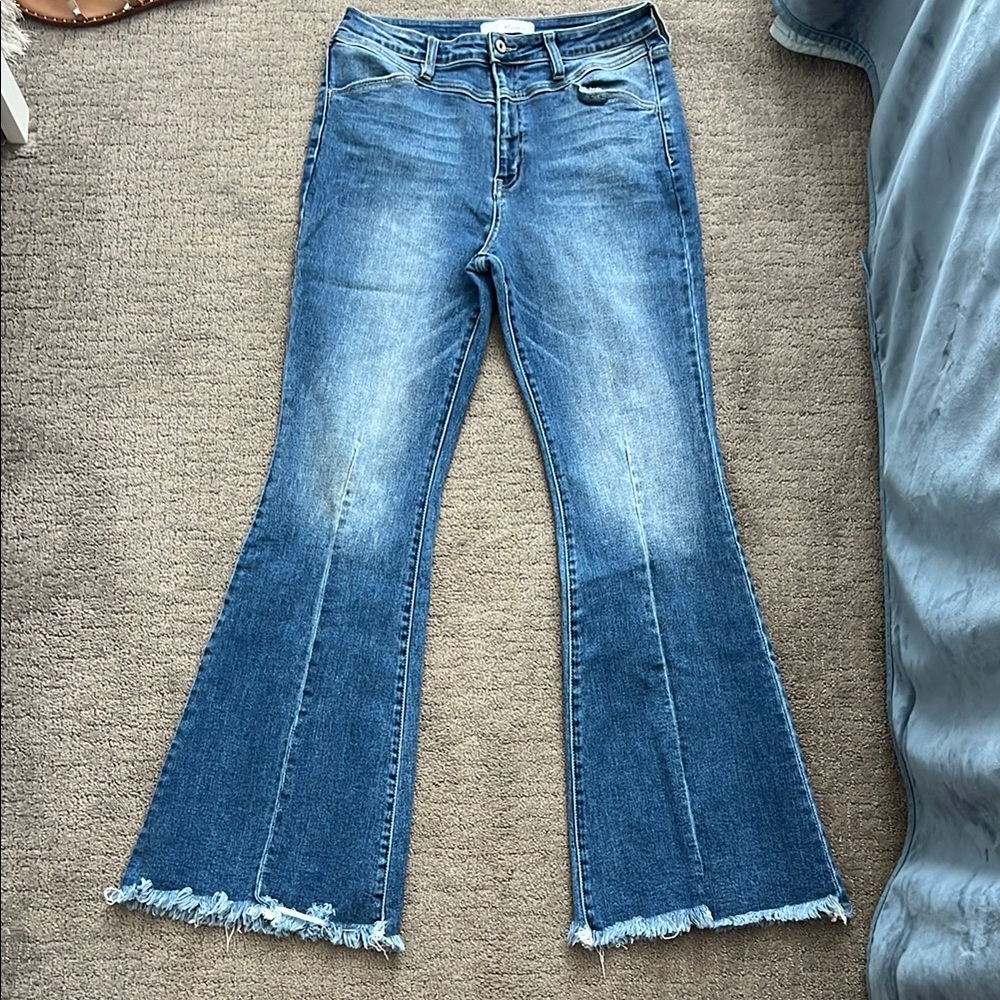 Women's Blue Flared Jeans